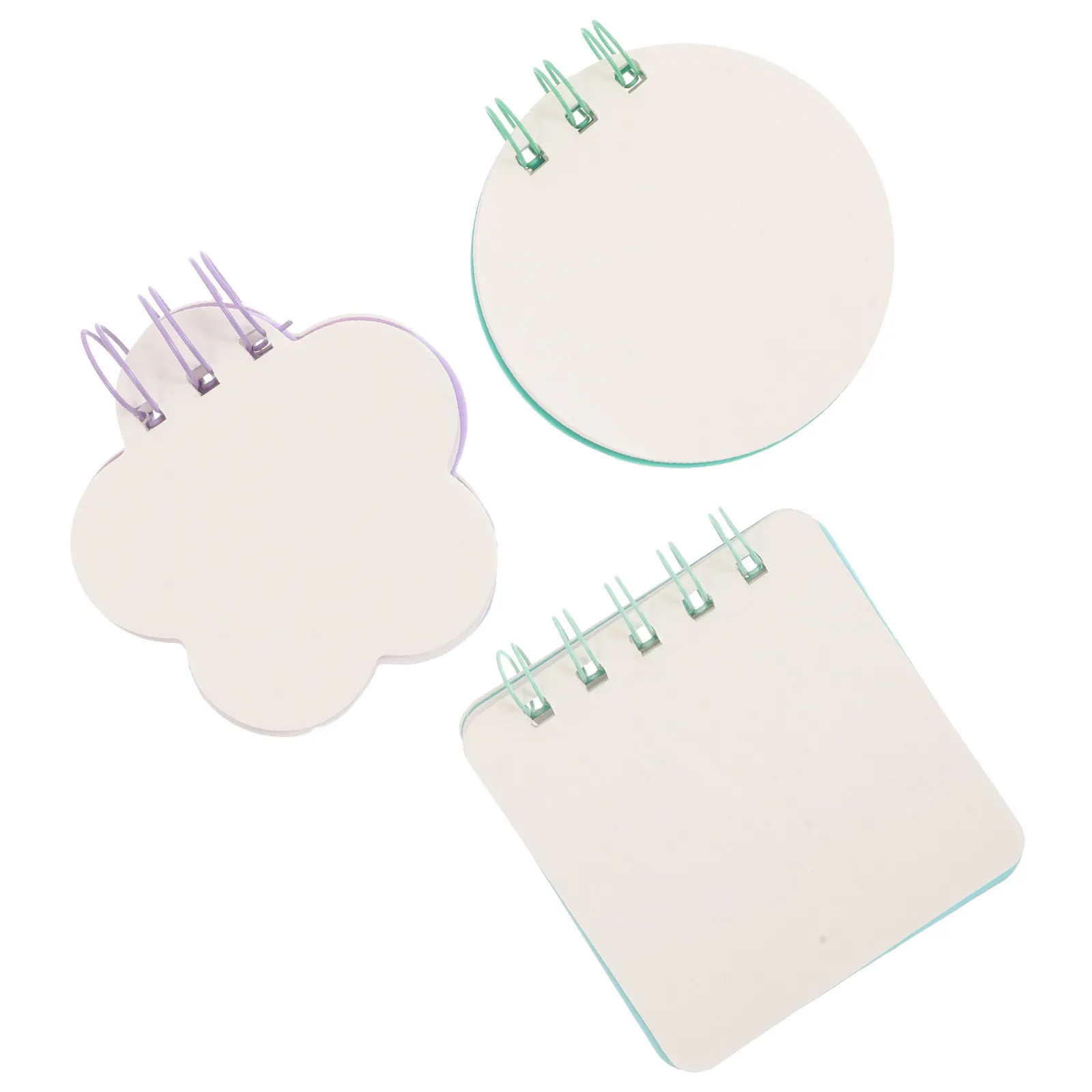 

Набор из 3 портативных блокнотов: милые блоки для заметок для офиса и учебы, эстетичные аксессуары для стола, мягкие износостойкие силиконовые забавные блокноты