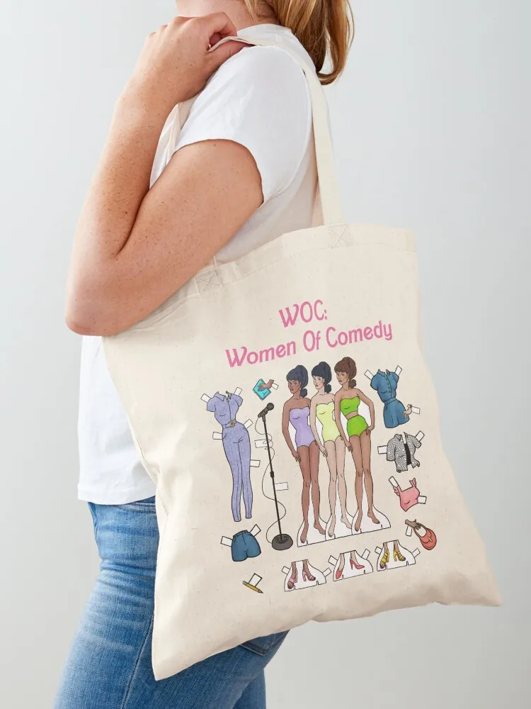 WOC: Women Of Comedy Tote Bag free delivery bags Large bags for women Women's tote bag Canvas Tote Bag