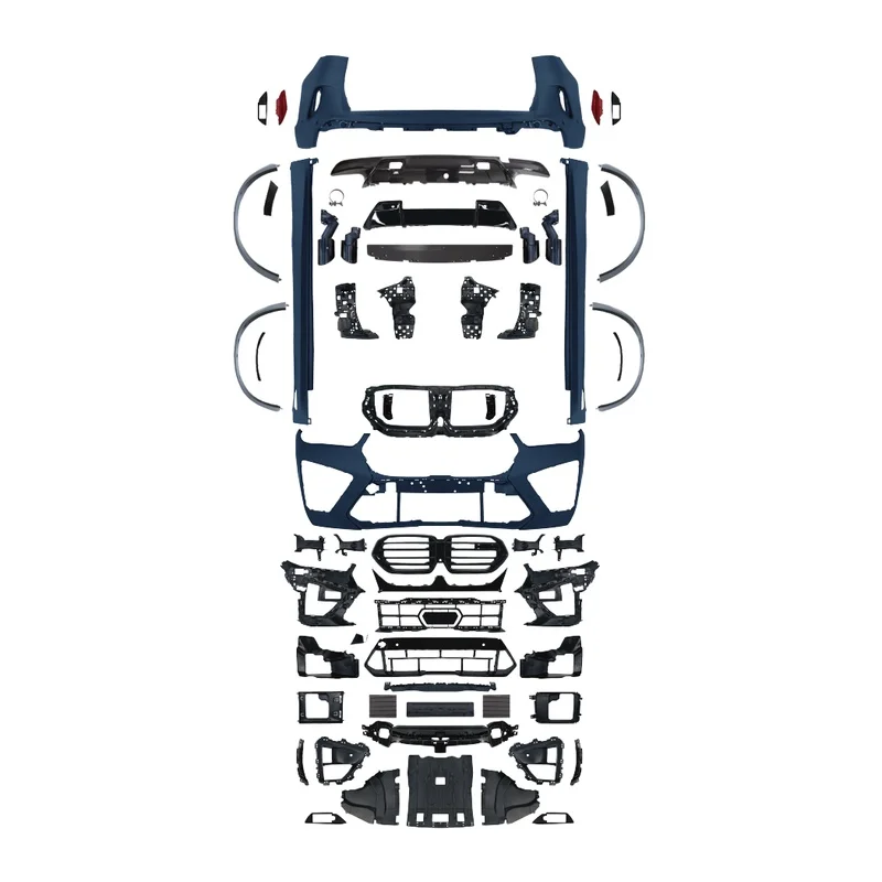 High Quality X5M F95 Style Full Body Kit Fit for X5 G05 LCI 2024 Upgrade Including Bumper Lip Grille Headlight Diffuser Exhaust