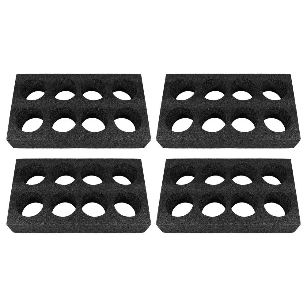 

4pcs Cup Holder Tray Drink Carrier Beverage Rack Coffee Tray Takeout Holder 8-hole Design Anti-collision Protection Practical