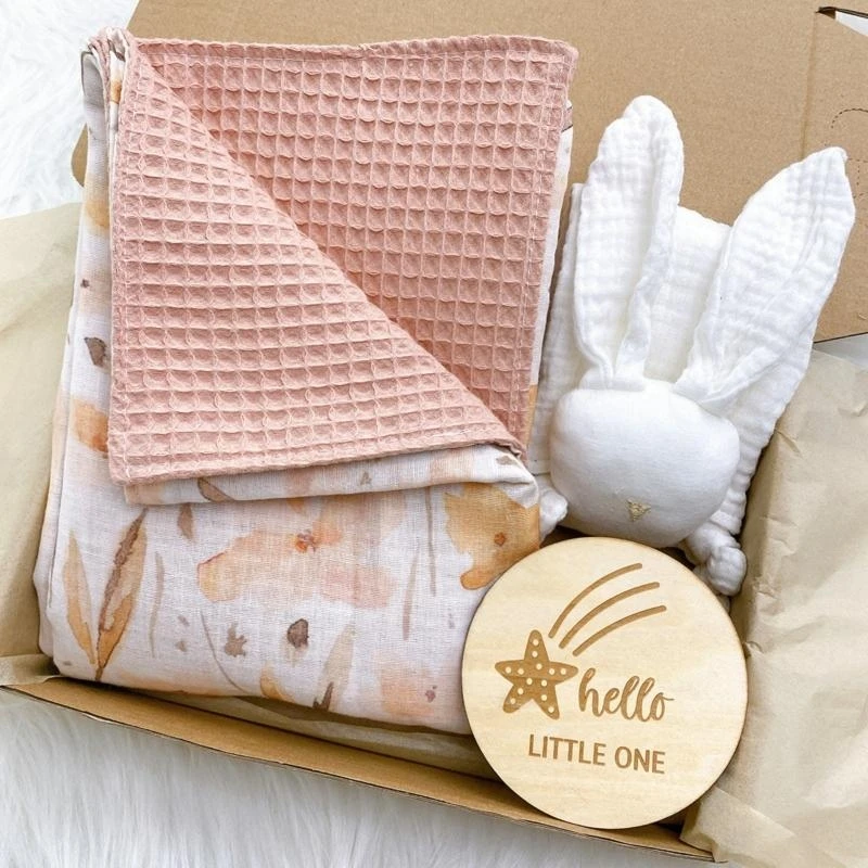 y4ud-baby-cotton-blanket-printed-soothing-towel-wooden-milestone-for-infant