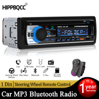 HIPPBQCC Car Radio 1 din Stereo Multimedia MP3 Player Digital Bluetooth FM ISO Power Aux Input USB Bluetooth Universal Autoradio