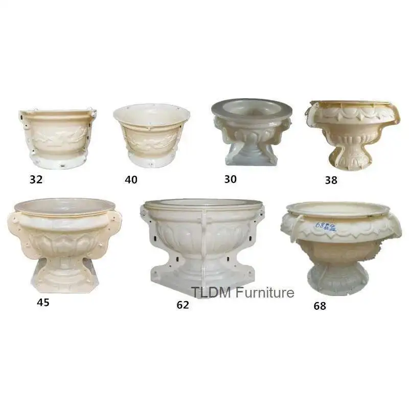 

Roman Flower Pot Plastic Mold for House Outdoor Decoration DIY Large Size Circular Mold Garden Cement Bonsai Vase Mold