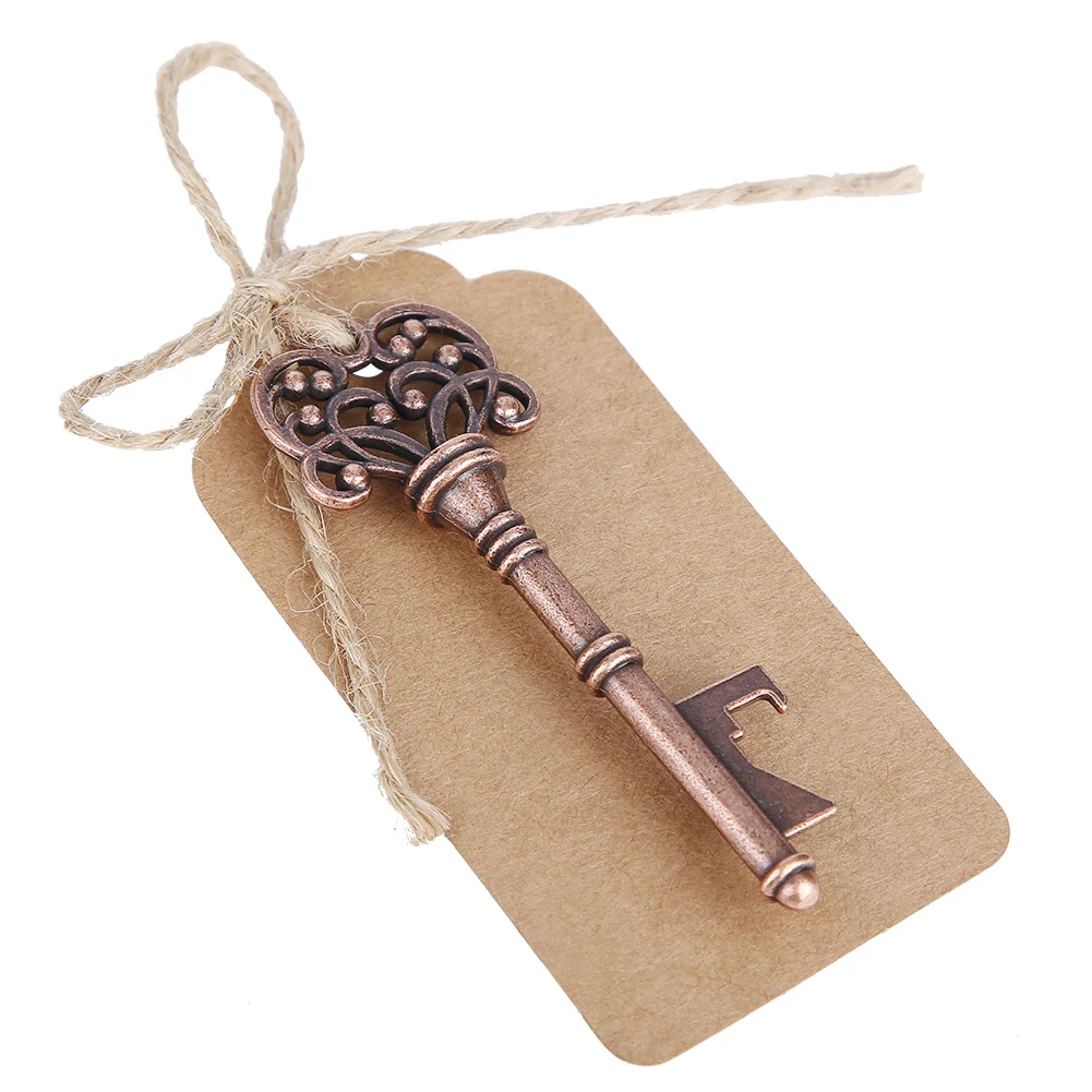 Key Bottle Openers Assorted Vintage Skeleton Keys Bottle Opener Alloy Key  Copper Keychain with Tags Wedding Party Favors Bar