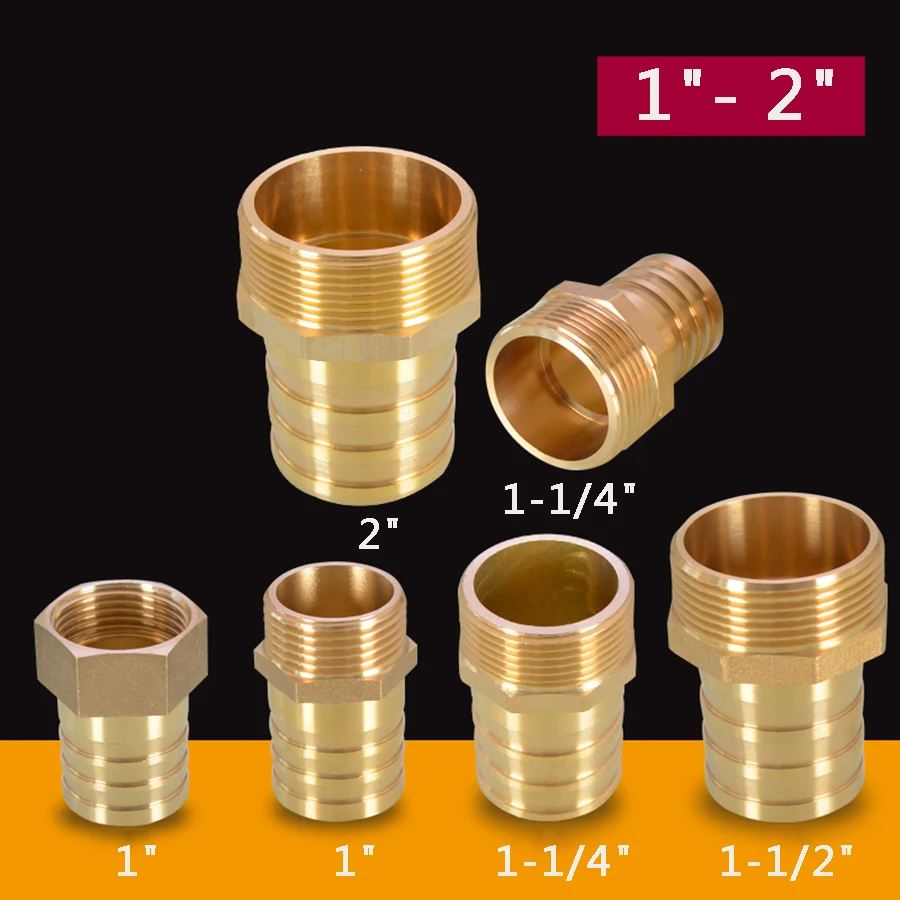 Large size 10/12/14/16/19/25/32/52mm Hose Barb TO 1