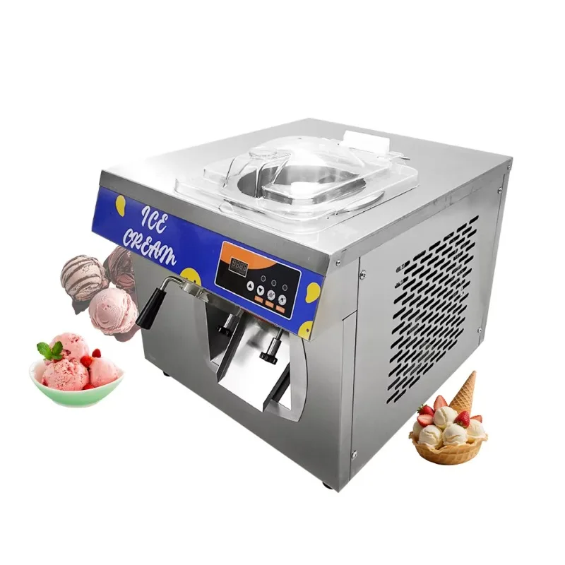 

Custom 110V 220V CE Approved 30L/H Commercial Gelato Hard Ice Cream Machine Acai Ice Cream Bowl 5 in 1 Making Display Machine