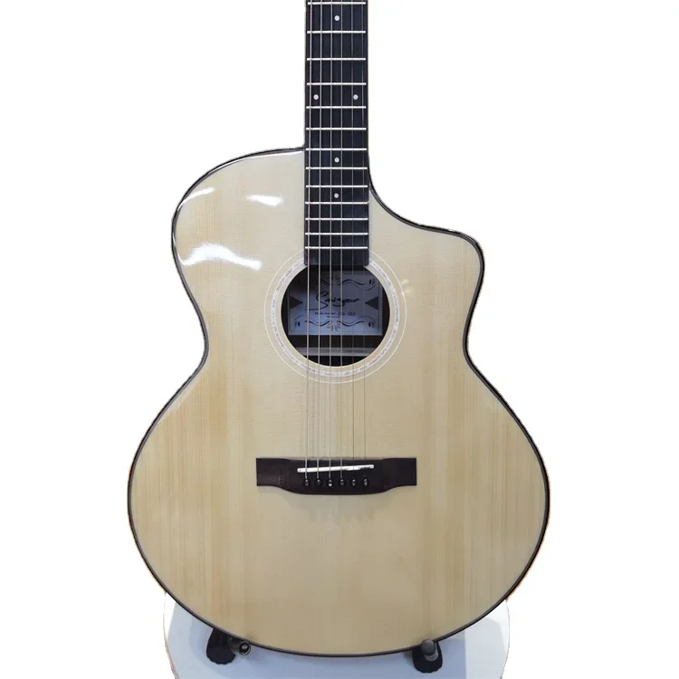 Wholesale by manufacturer Spruce walnut 41-inch bright folk guitar