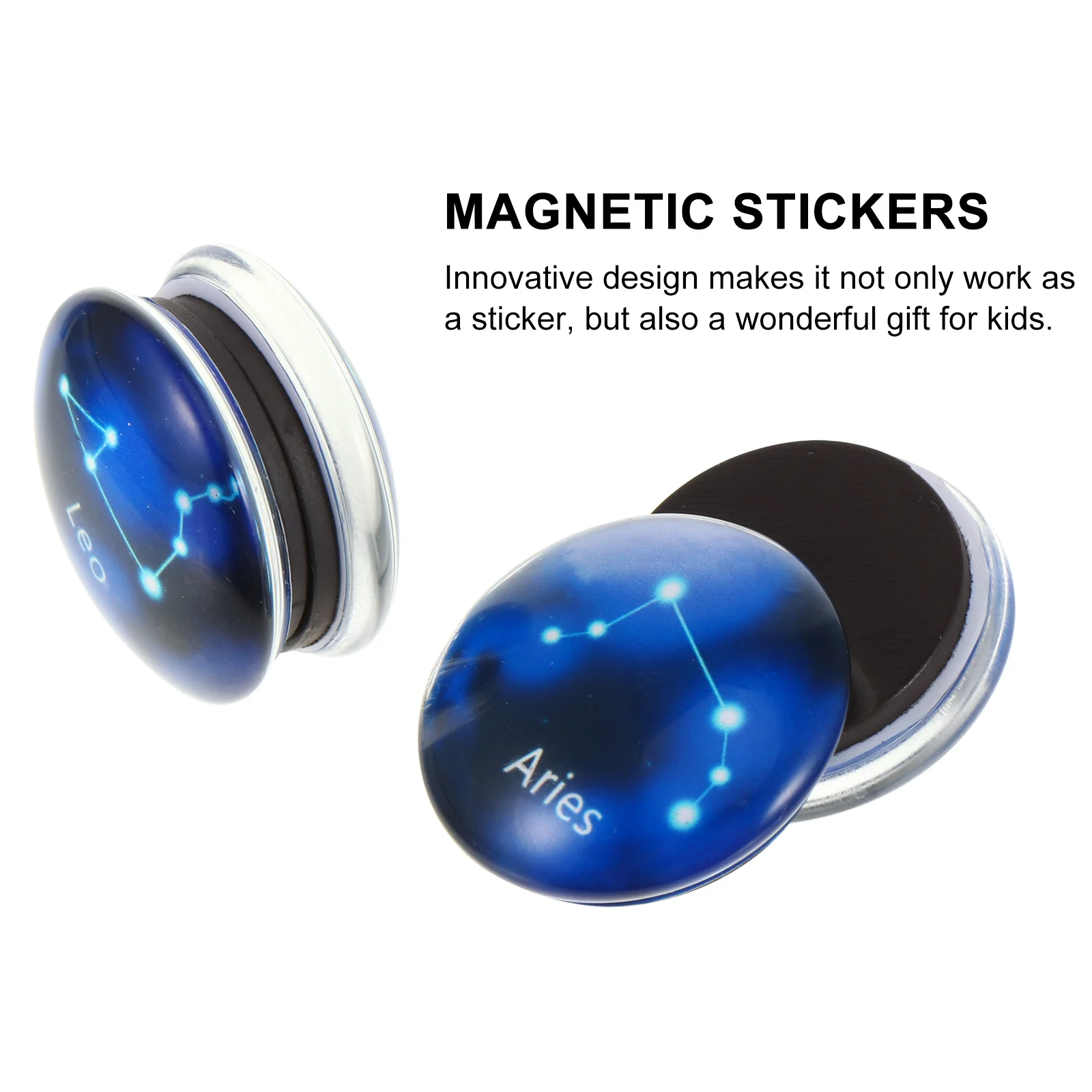 

12Pcs Zodiac Fridge Magnets Eyecatching Home Decor Easy to Use on Fridge Cabinet Whiteboard Refrigerator Magnets