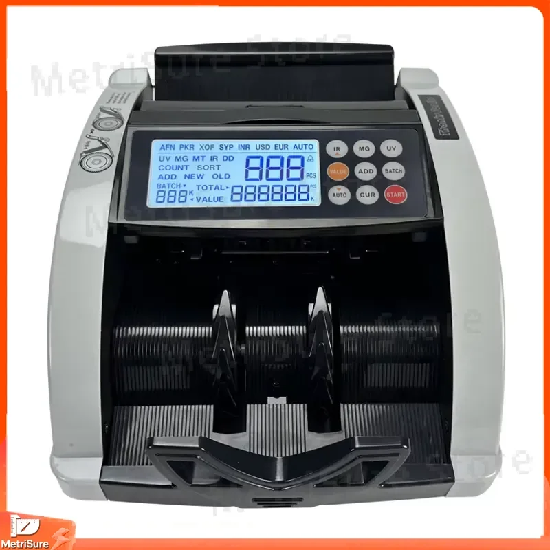 Multi Currency Money Counter with Counterfeit Bill Detector Automatic Cash Sorting Fast Counting Speed for USD EUR