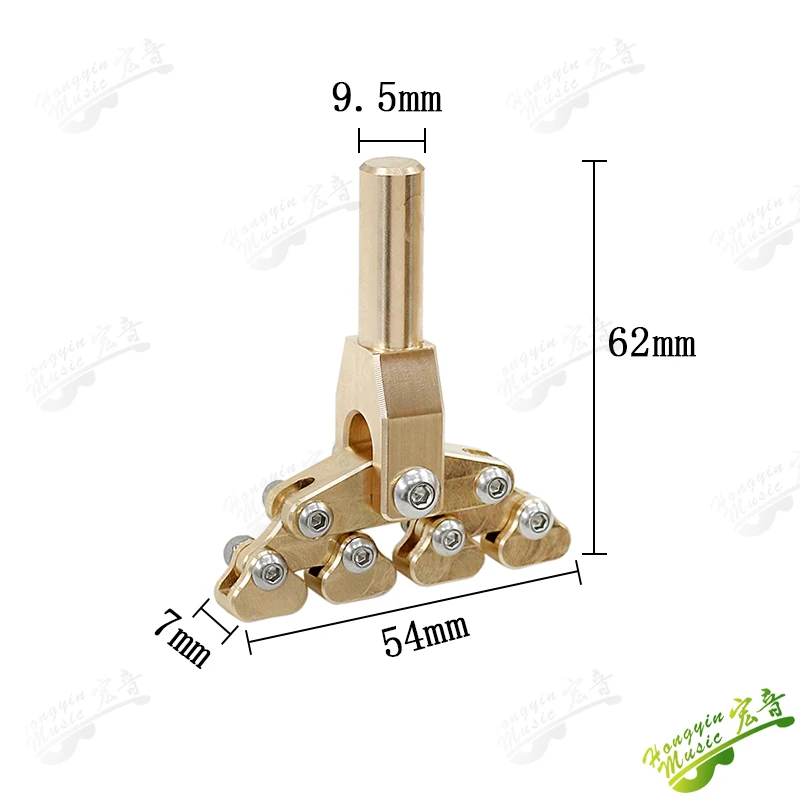 Guitar wire adaptive variable arc mounting head for various radius fretboard curvatures acoustic electric instruments fret press