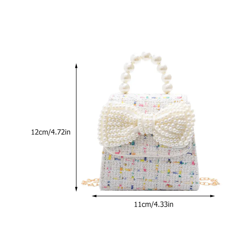 Tas Selempang Mutiara Katun Linen untuk Acara Malam, Tas Selempang Remaja, Hadiah, Ringan, Penyimpanan, Mainan