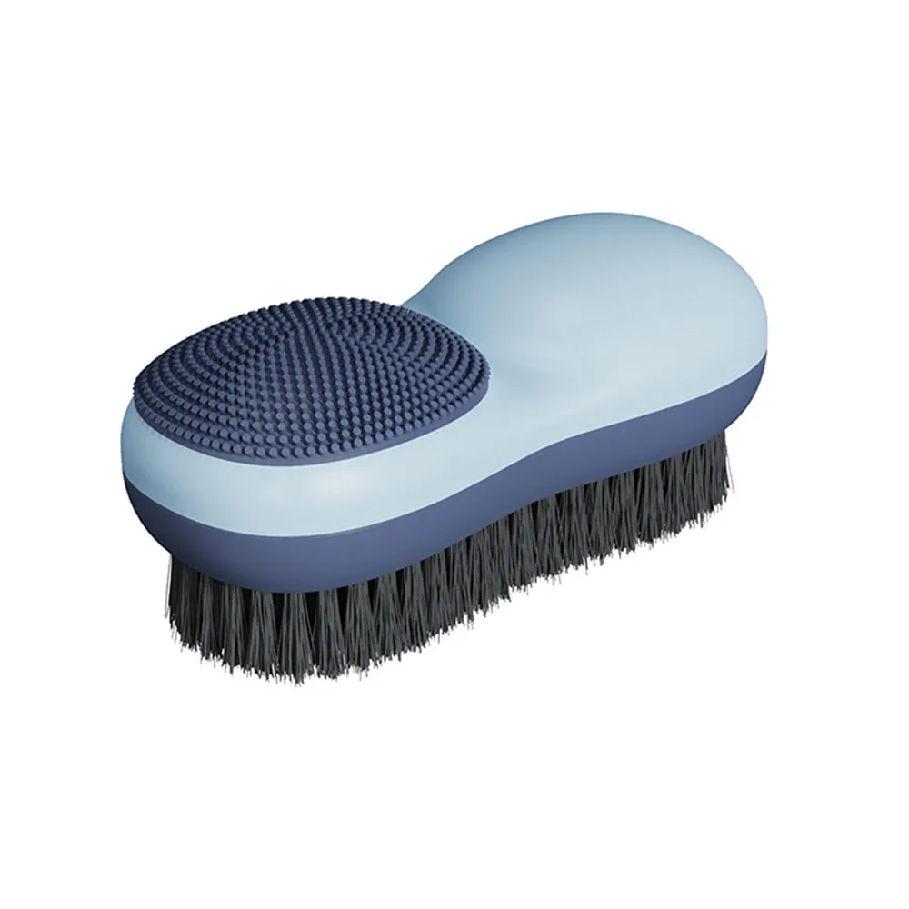 Blue Heavy Duty Nail Brush for Cleaning Fingernails Two Sided Fingernail Scrub Brush Scrubber Stiff Bristles Mechanical Brush