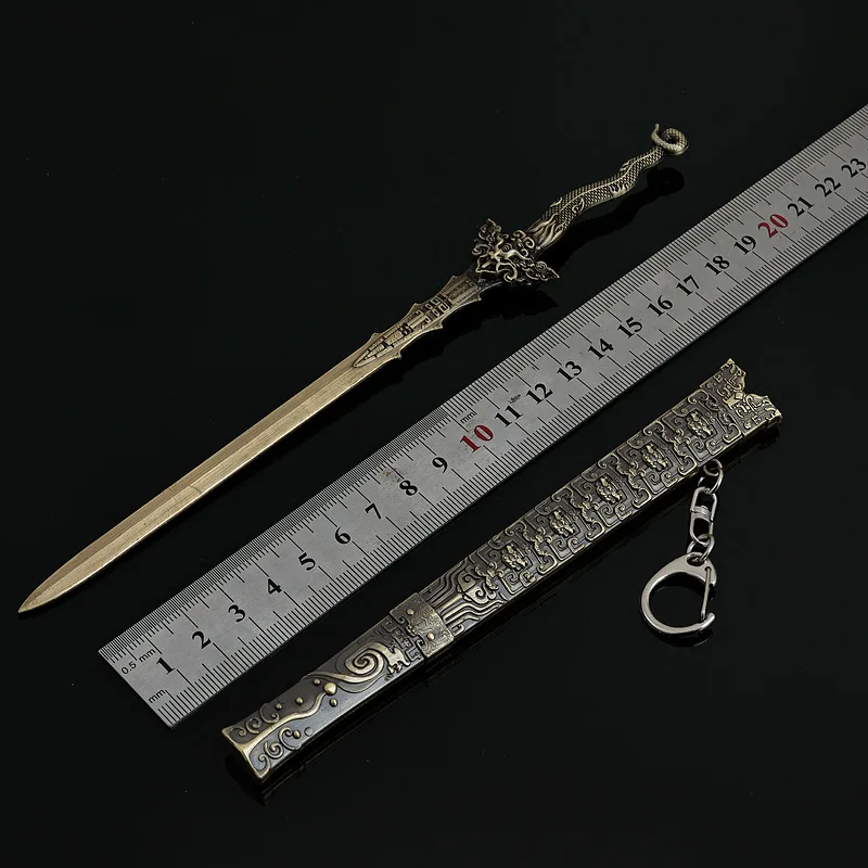 Magic ของขวัญดาบสีเขียว 22 ซม./8.66in การลงทุนของ Gods อาวุธ Props คอสเพลย์กับ Sheath อะนิเมะอุปกรณ์ต่อพ่วงของเล่นเด็ก