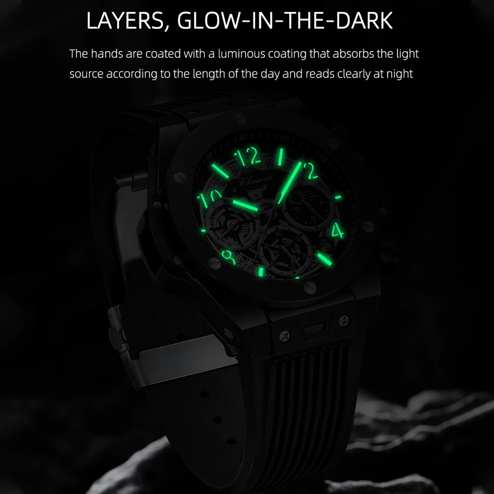 CHENXI Casual Sport Watches for Men Top Brand Luxury Military Waterproof Wrist Watch Man Clock Fashion Chronograph Wristwatch