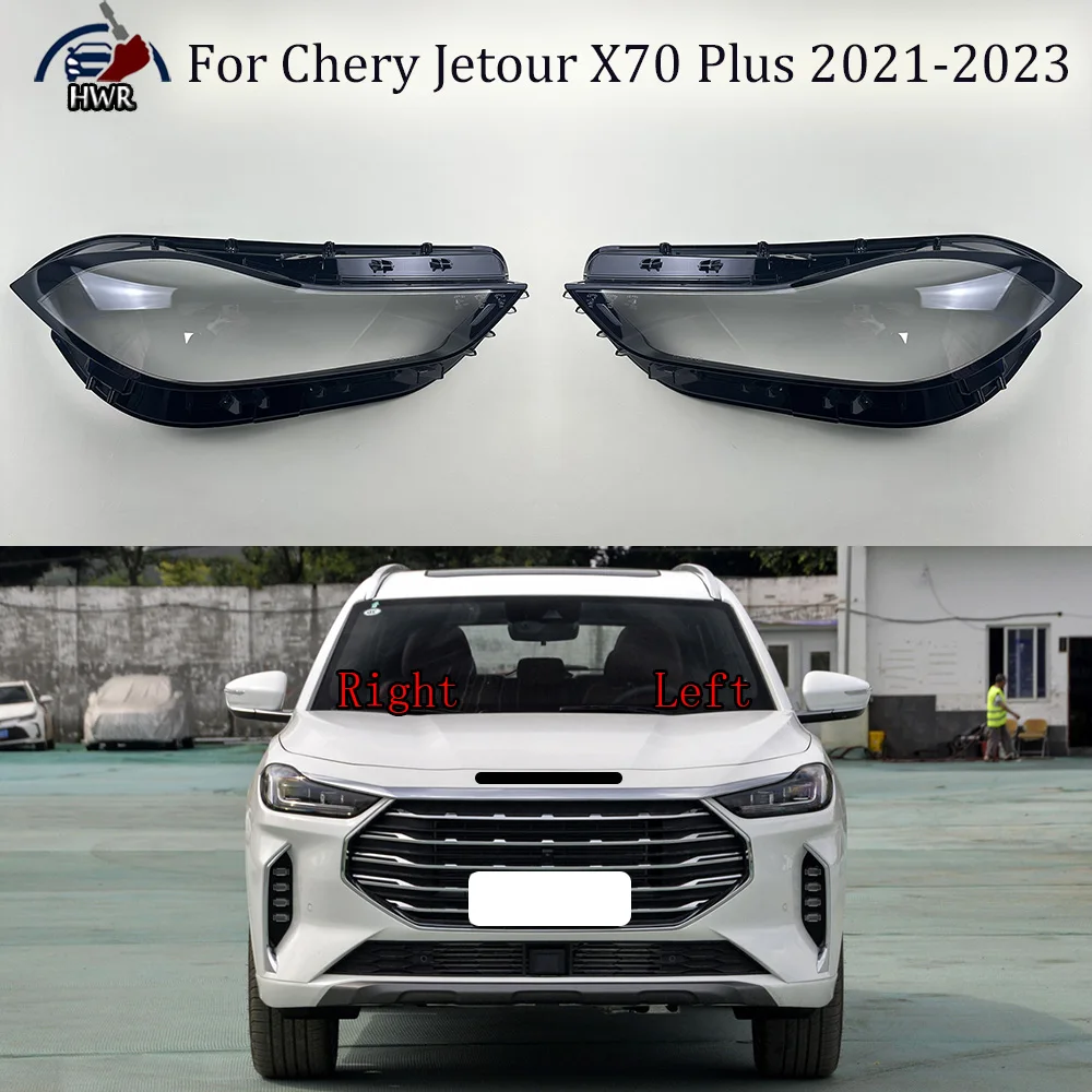 Headlamp Cover Transparent Lamp Shade Shell Lens Plexiglass Replace Original Lampshade For Chery Jetour X70 Plus 2021 2022 2023