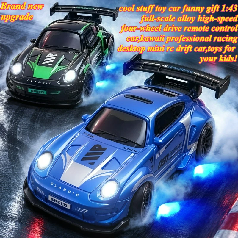 Cool Stuff Toy Car Funny Gift-1:43 Alloy High-speed 4WD Rc Drift Car,Remote Control Car,Kawai Racing Mini Rc Cars,Toys for Kids