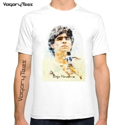 New Fashion T-shirt Diego Armando Maradona white 10 t shirt  Memorial Legendary Forever 10 short sleeve tops