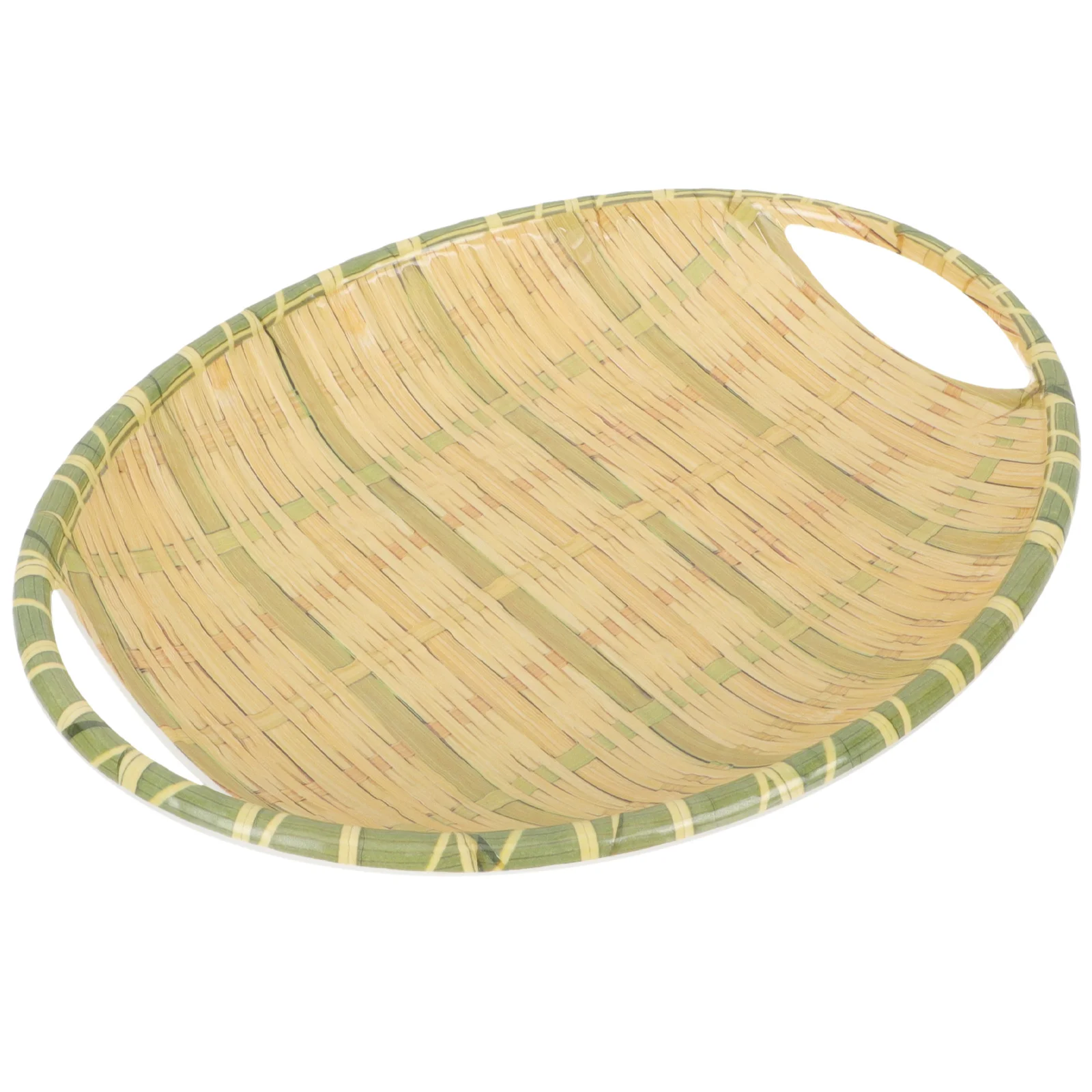 

Imitation Bamboo Food Serving Plate Snack Tray Side Dish Bowl Dipping Sauce Dish Fruit Serving Platter for Party Wedding