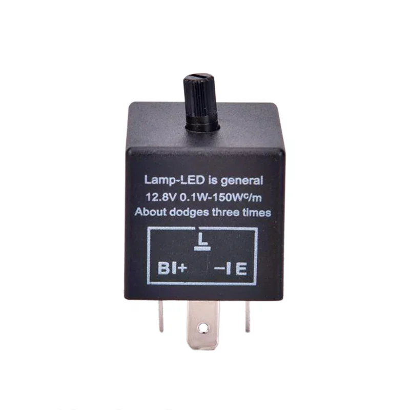 

1 шт., 12 В, 3-контактный светодиодный регулируемый автомобильный мигающий реле для указателя поворота CF13