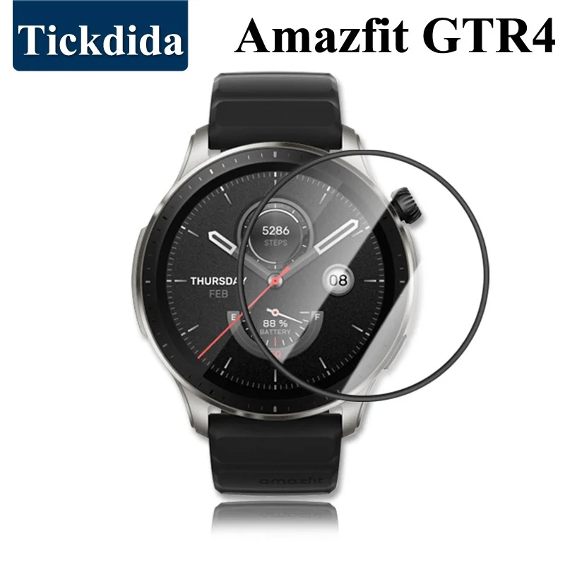 

3D Protective Film for Huami Amazfit GTR 4 GTS 4 GTR 3 Pro Full Cover Soft Film Screen Protector Not Tempered Glass