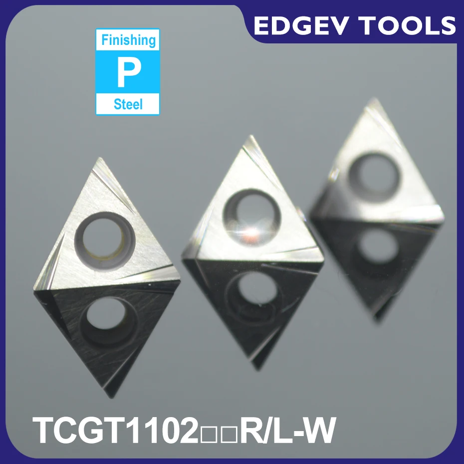 

EDGEV TCGT110202 TCGT110204 R L W карбидная керамическая вставка резак токарный станок с ЧПУ Инструменты для внутренней токарной обработки сталь T1200A