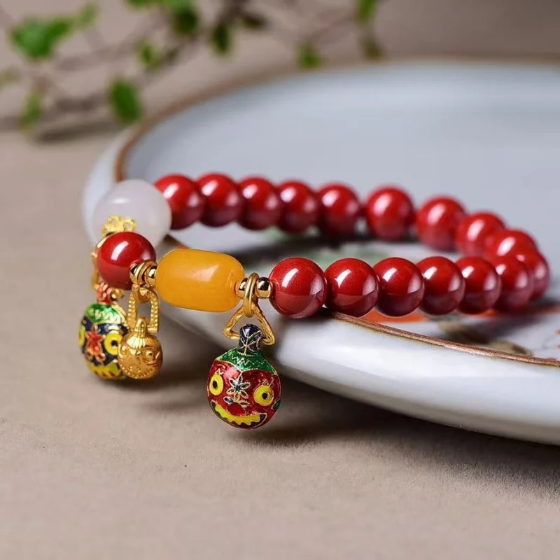 High-content natural Golden-Swallowing Emperor Sand single-loop bracelet