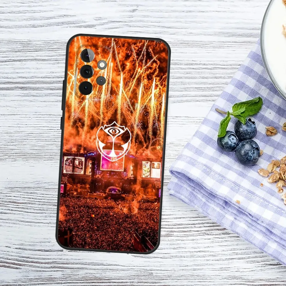 Music Festival Tomorrowlands Phone Case For Samsung Galaxy A13,A21s,A22,A31,A32,A52,A53,A71,A80,A91 Soft Black Phone Cover image 5