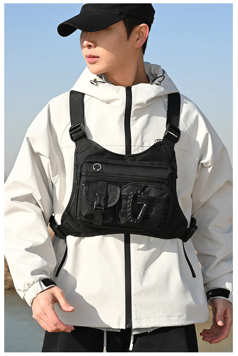 Lightweight Running Chest Pack for Hiking Outdoor Activities Marathon Bicycle Race Vest Bag No Water Bladder