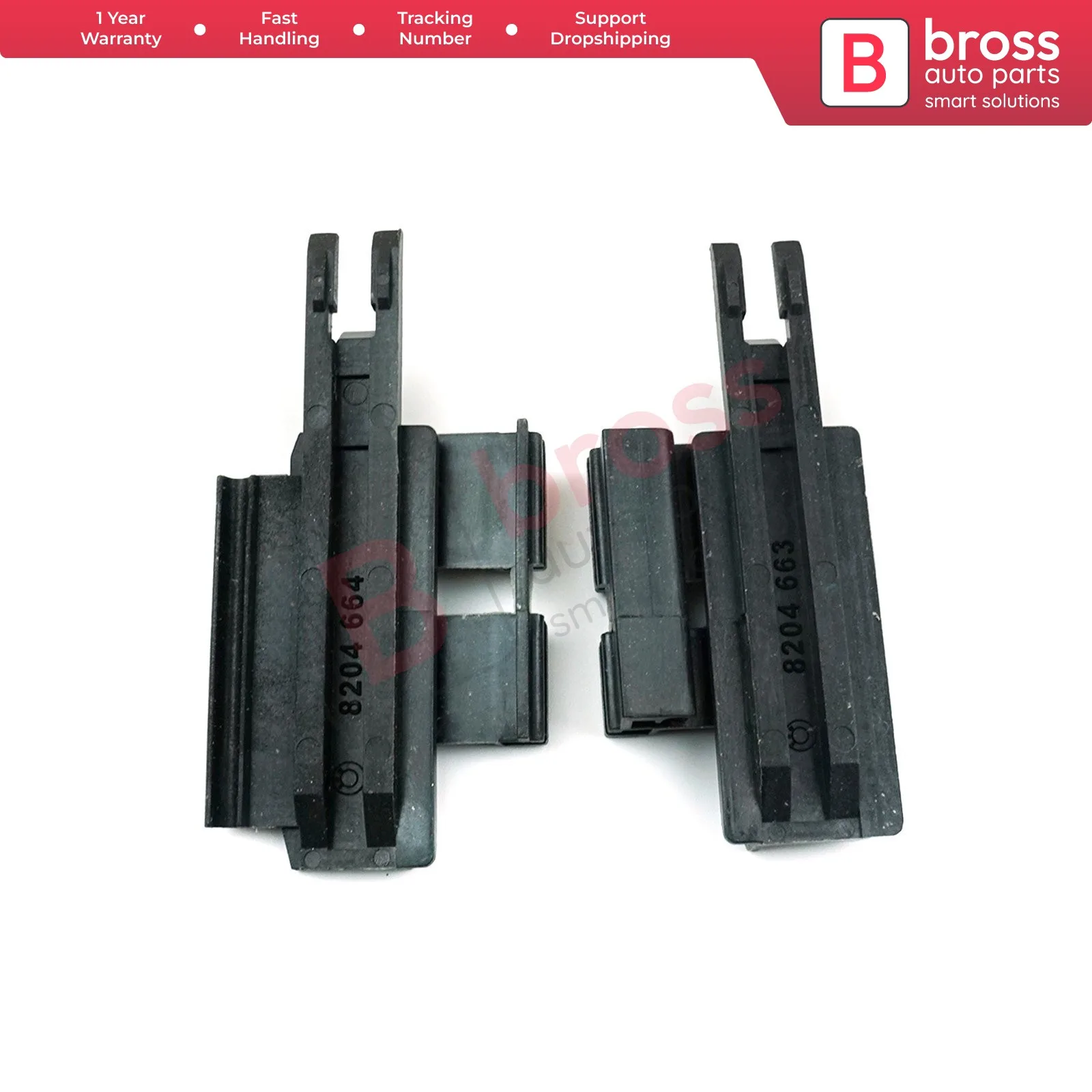 BSR26 Glass Sunroof Slider Guide Rail Left Right Bracket Clips 811694522, 811694523 for BMW E39 E53 X5 M5 540i 530i 528i