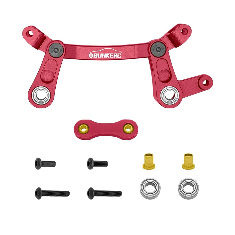 OGRC Lenkkurbel- und Verbindungs-Set aus Aluminiumlegierung für 1/10 Arrma Senton Granite Typhon Kraton 4X4 Off-Road-Rennwagen