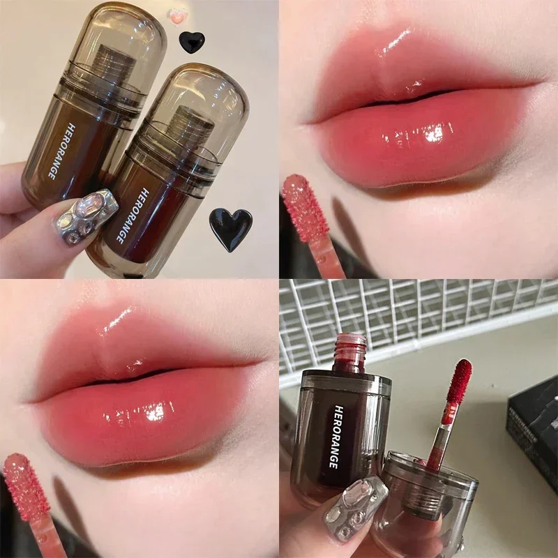 Mini 6 Colors Liquid Lip Gloss Waterproof Non-stick 24 Hours Lasting Watery Velvet Matte Lipstick Lipgloss Korea Cosmetic Makeup