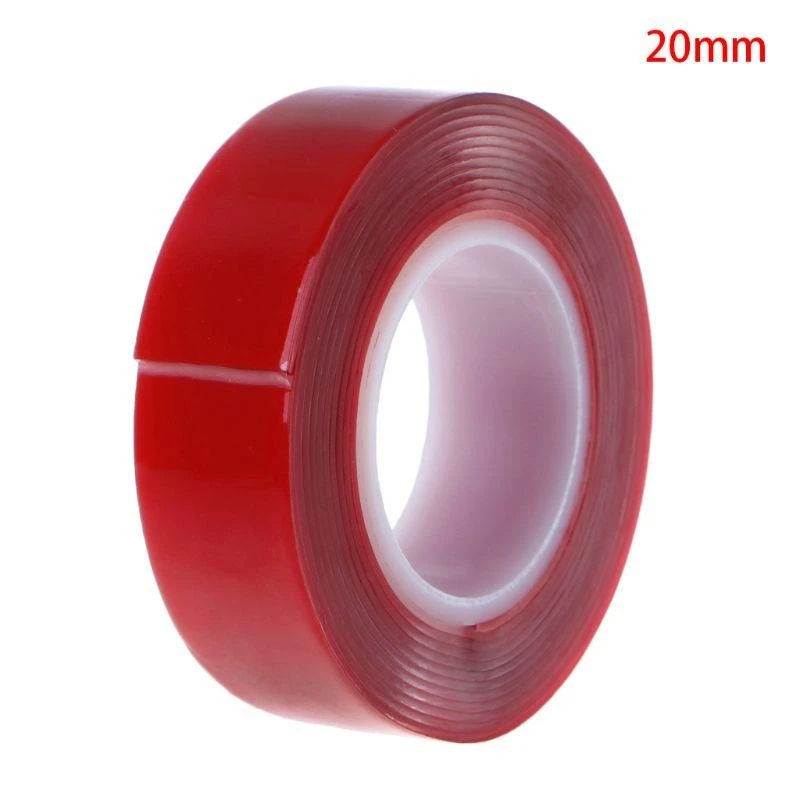 HHeat Resistant Acrylic Double Sided Adhesive Tape Roll Clear Sticker Strips for Car Phone Repair Paste Items Home for 3
