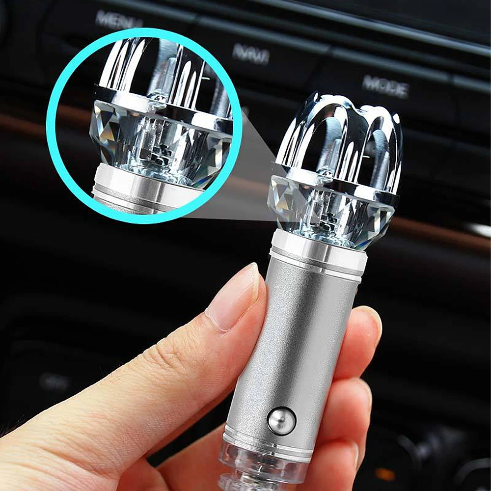 

Car Air Purifier Freshener Negative Ion Generator Ozone Ionizer Diffuser Air Oxygen Bar 12V Mini USB Cigarette Lighter 자동차용품