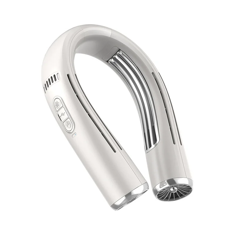 جديد في الهواء الطلق قوي معلق الرقبة تكييف الهواء مروحة أشباه الموصلات تبريد الرقبة مروحة نماذج قابلة للشحن مروحة الرقبة المحمولة