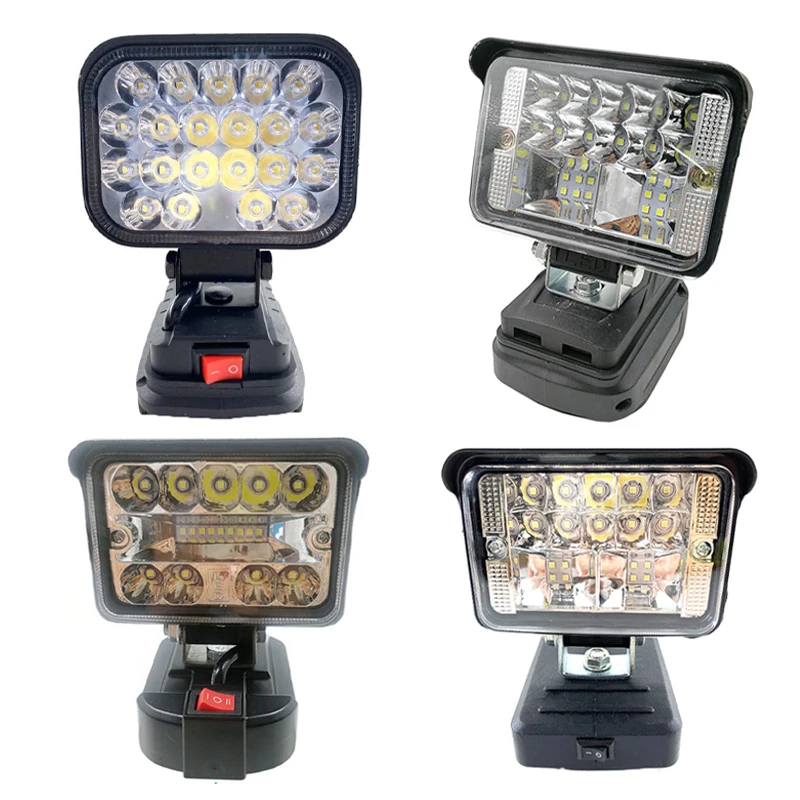 

For Makita 18V LED Work Lights Flashlights 3 Inch Electric Torch Spotlight Car Lamp for Makita 18V Li-ion Battery BL1830 BL1850