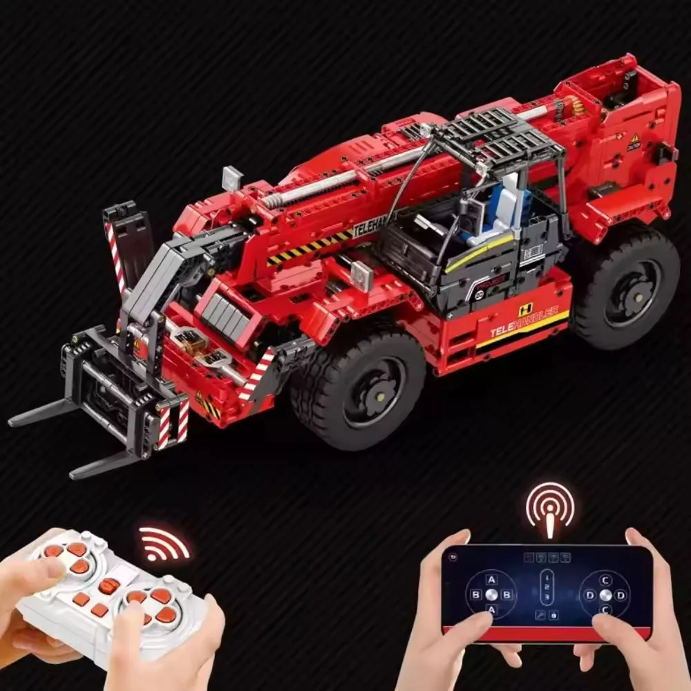 MOC – chariot élévateur à bras télescopique, modèle de bateau jouet, ensemble de blocs de construction, décoration intérieure détaillée, cadeau d'anniversaire idéal pour la saint-valentin