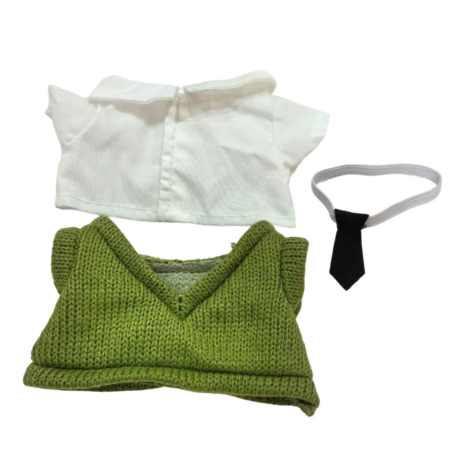 Plush Doll Pullover Top with Shirt Make Your Own Dolls Costumes for 5.91inch Doll