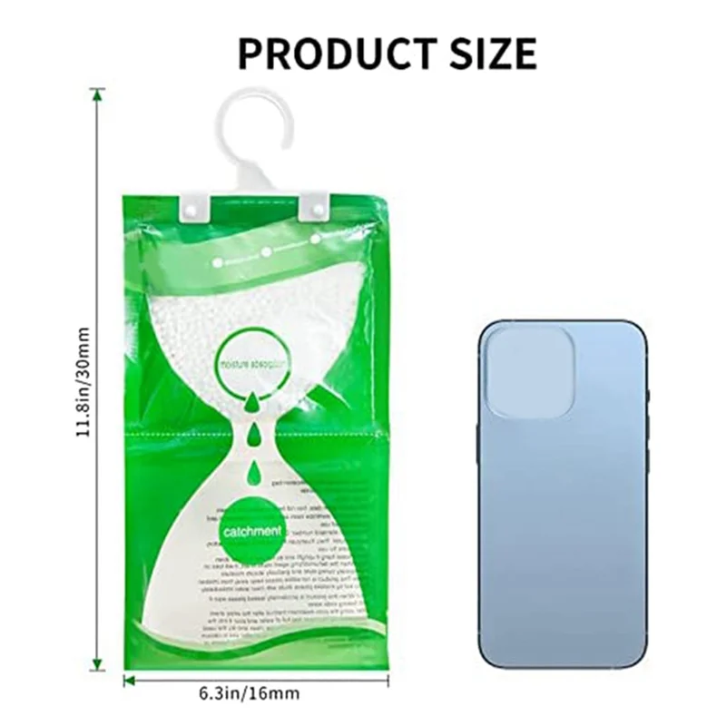 ABDJ-Absorbente de humedad para armario, 20 piezas, deshumidificador colgante contra humedad, antimoho