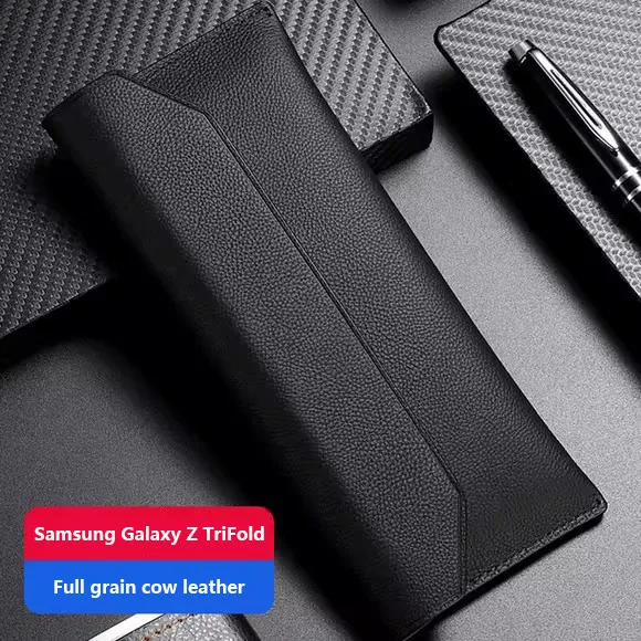 

Магнитный флип-конверт, кожаная сумка-чехол для Samsung Galaxy Z TriFold Fold 7, специальный SE W25 Fold 6, тонкий чехол 5 4 3 2 1