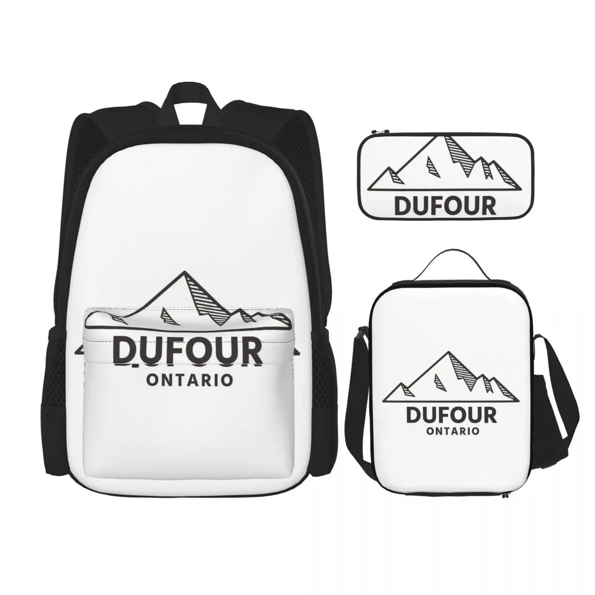 

Dufour Yacht Backpacks Boys Girls Bookbag Students School Bags Cartoon Kids Rucksack Lunch Bag Pen Bag Three-Piece Set