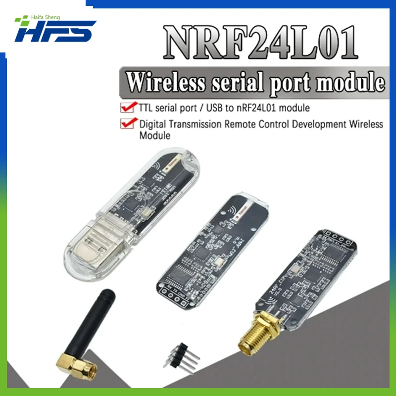 

USB NRF24L01+ 2.4G wireless data transmission module 2.4GHz NRF24L01 upgrade version TTL NRF24L01 For Arduino