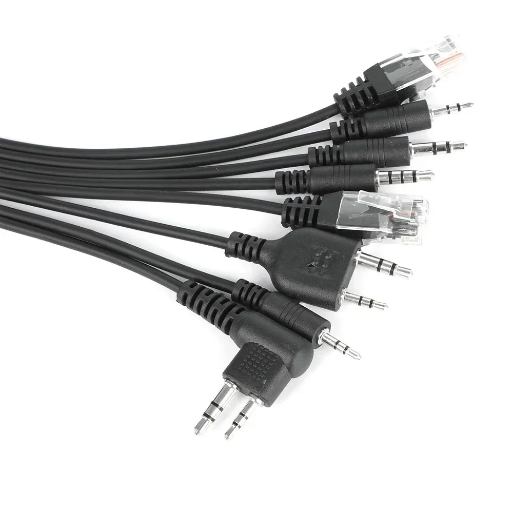 8 in 1 Computer USB Programming Cable for kenwood For baofeng motorola yaesu for icom Handy walkie talkie car radio CD Software