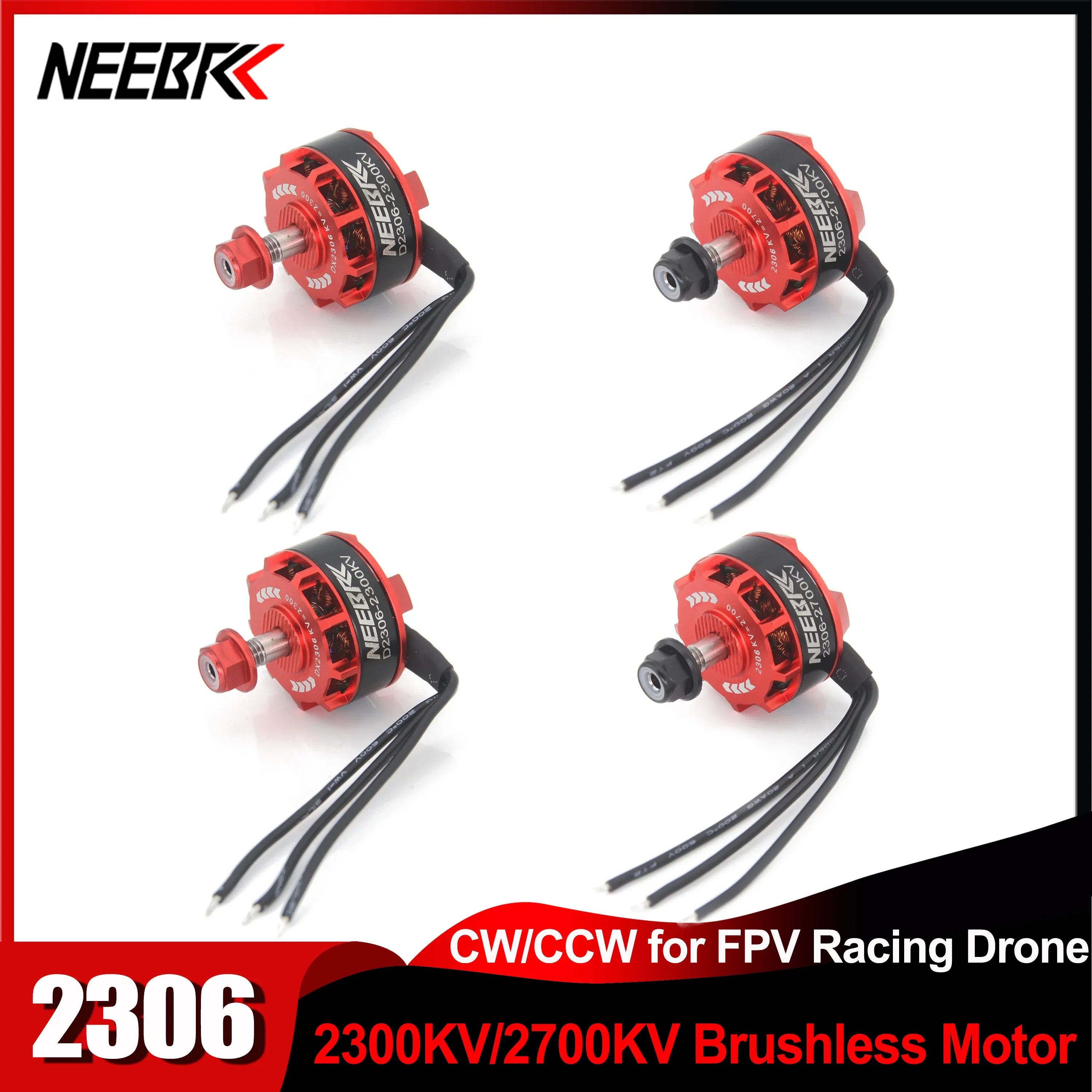 2306 2700KV 2300KV 2-4S CW/CCW Brushless Motor for FPV Racing Drone QAV250 Eachine Wizard X220 280 RC Airplane Multicopter