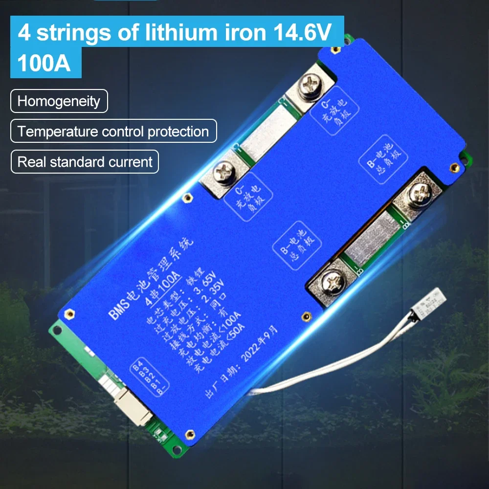 

BMS 8S 24V 100A LiFePO4 Battery Balance Charge Board Equalizer NTC Temperature Protection Equalizador For Escooter/Ebike