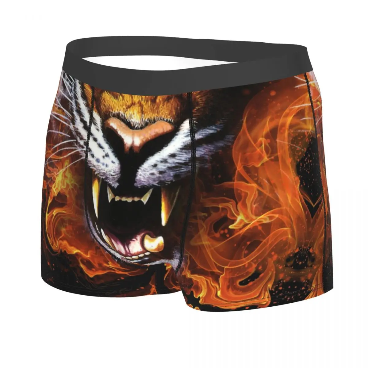 Custom Tiger Pattern Boxer Shorts For Homme Sexy 3D Printed Wild Animal Underwear Panties Briefs Breathbale Underpants