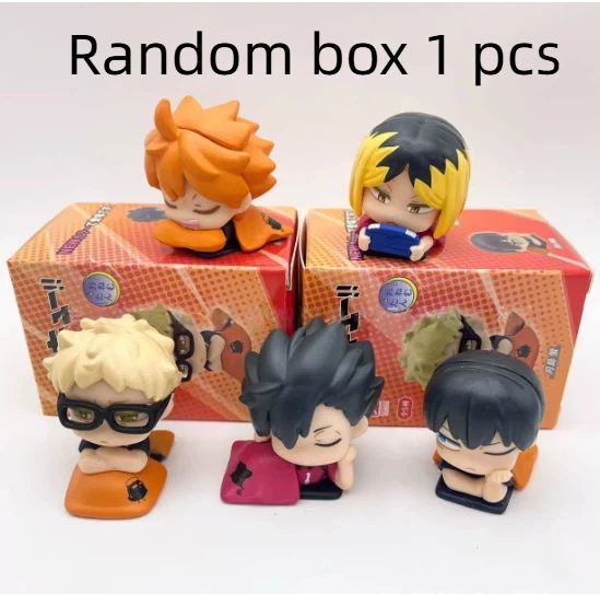 Neu Auf Lager Japanische Anime Volleyball Jugend Schulter Zu Schulter Schlaf Blind Box Kawaii Action Figur Desktop Ornament Geschenke