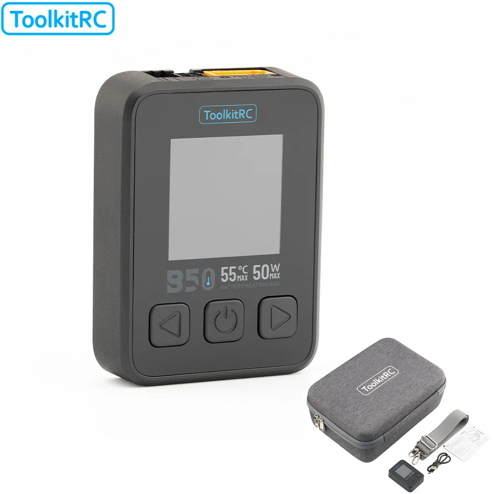 ToolkitRC B50 Battery Heating Pack 50W Quick Charger 20W Model Toy Battery Pack for Enhanced Performance And Faster Charging