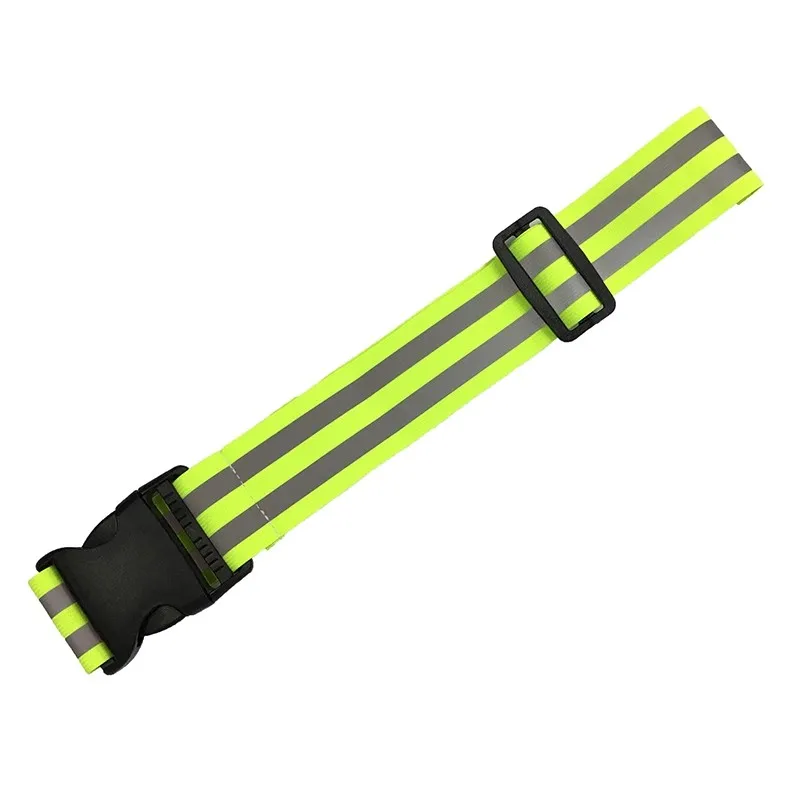 Adjustable Polyester Elastic Reflective Warning Safety Tape Backstraps