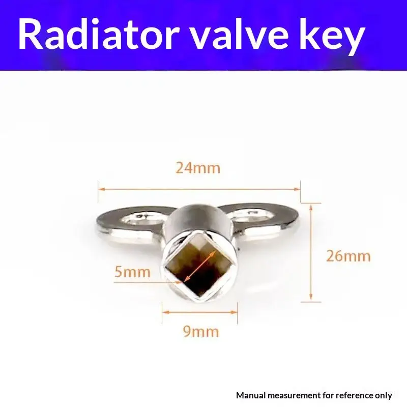 【New】Radiator Valve Keys Zinc Alloy Square 5×5mm Socket Vent Air Valve Key Wrench Plumbing Valve Key For Radiators And Faucet