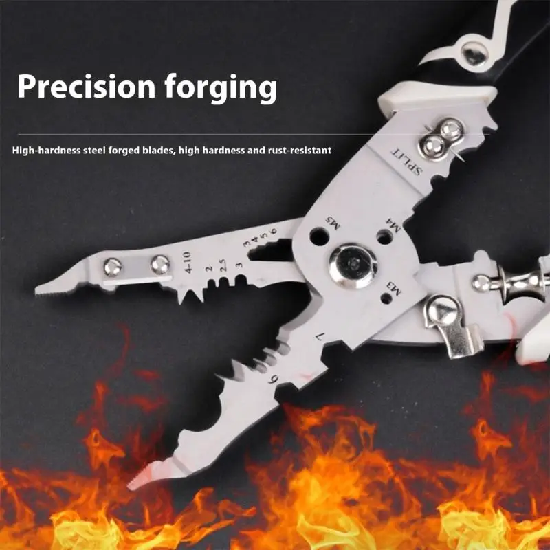 Q81C Wire Stripper Easy Use Wire Cutter Stripper for Splitting Cutting Pulling